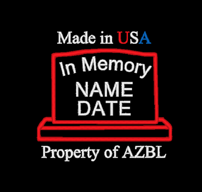 Custom Embroidered In Memory Of Patch Embroidery Memorial Patch Made In Usa