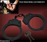 Black Steel Hand Handcuffs Police Cuffs New Double Locking Real Deal W 2 Keys