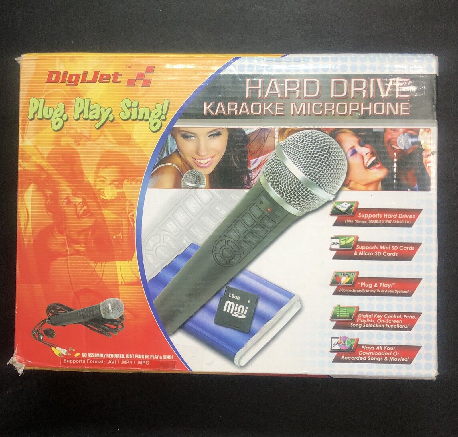 Digijet Plug And Play Hard Drive Karaoke Micophone