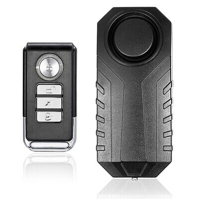 Loud 113db Wireless Anti-theft Vibration Motorcycle Bike Security Alarm Remote