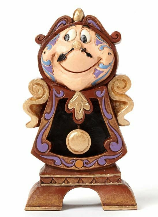 Jim Shore Disney Keeping Watch Cogsworth Beauty And The Beast Figurine 4049621