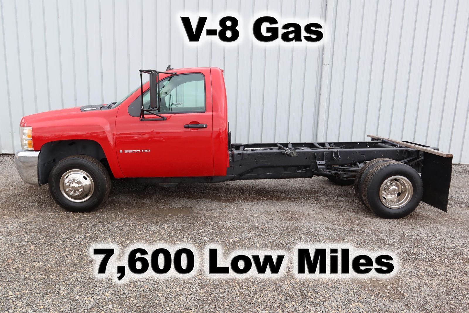 3500 Hd 6.0 Gas Automatic Cab Chassis Haul Deliver Dump Box Truck 7,600 Low Mile