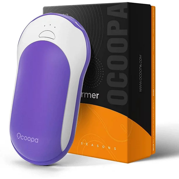 Ocoopa Hand Warmers Rechargeable10000mah Electric15hrs Hands Heater,purple