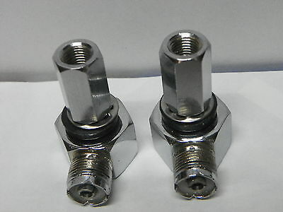 Right Angle 3/8 X 24 Cb Antenna  Mirror Mount Stud Lot Of 2 Need A 1/2" Hole