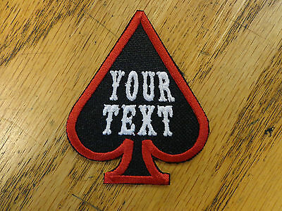 Custom Embroidered Spade Patch Embroidery Patch Made In Usa