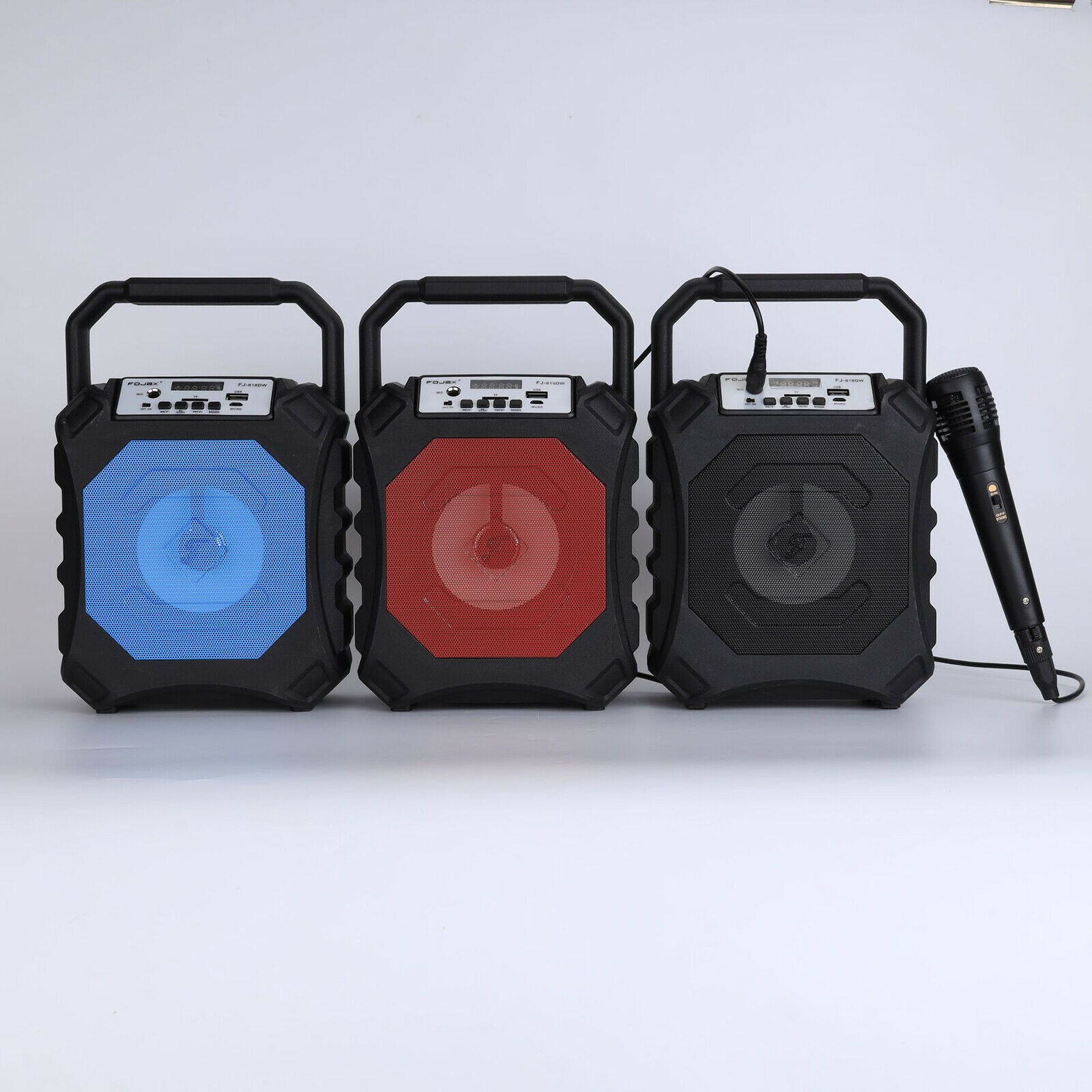 Speaker Mic System 1200mah Karaoke Bluetooth Machine For Kids Adults Party
