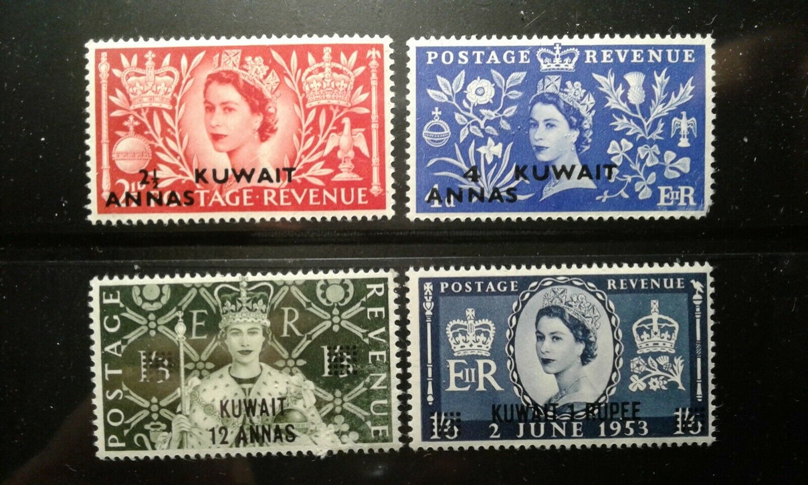 Kuwait #113-16 Mint Hinged E206 10025
