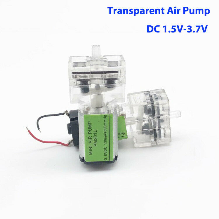 Dc 1.5v-3.7v 3v Transparent Mini Air Pump Micro Dc Motor Fish Tank Oxygen Pump