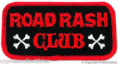 Road Rash Club - Embroidered Iron-on Biker Patch New Motorcycle Crash Nametag