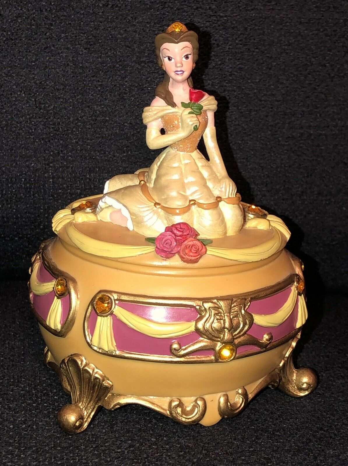 Disney Parks Beauty And The Beast Belle Trinket Box Rare