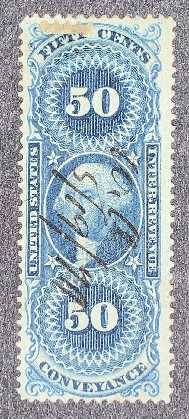Travelstamps: 1863-71 Us Stamps Scott #r54c Conveyence Used Pen Cancel Centered!