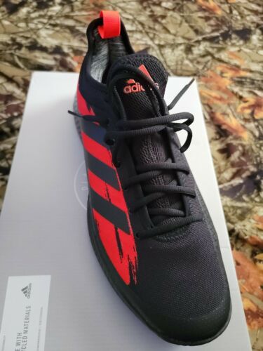 Adidas Defiant Generation Men Tennis Shoes - Black/red H69200. Size 11