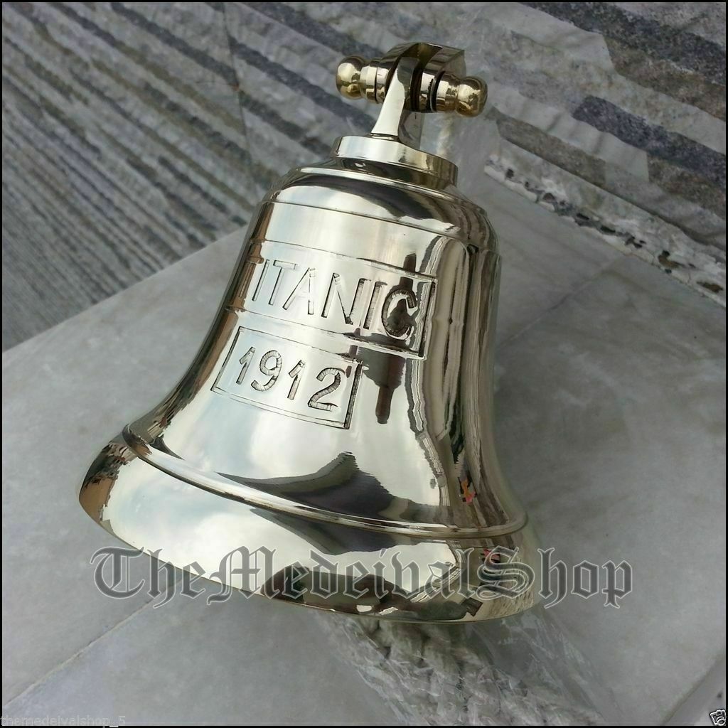 Vintage Style Brass Marine Solid Ship Bell Antique Nautical Wall Mounting Decor