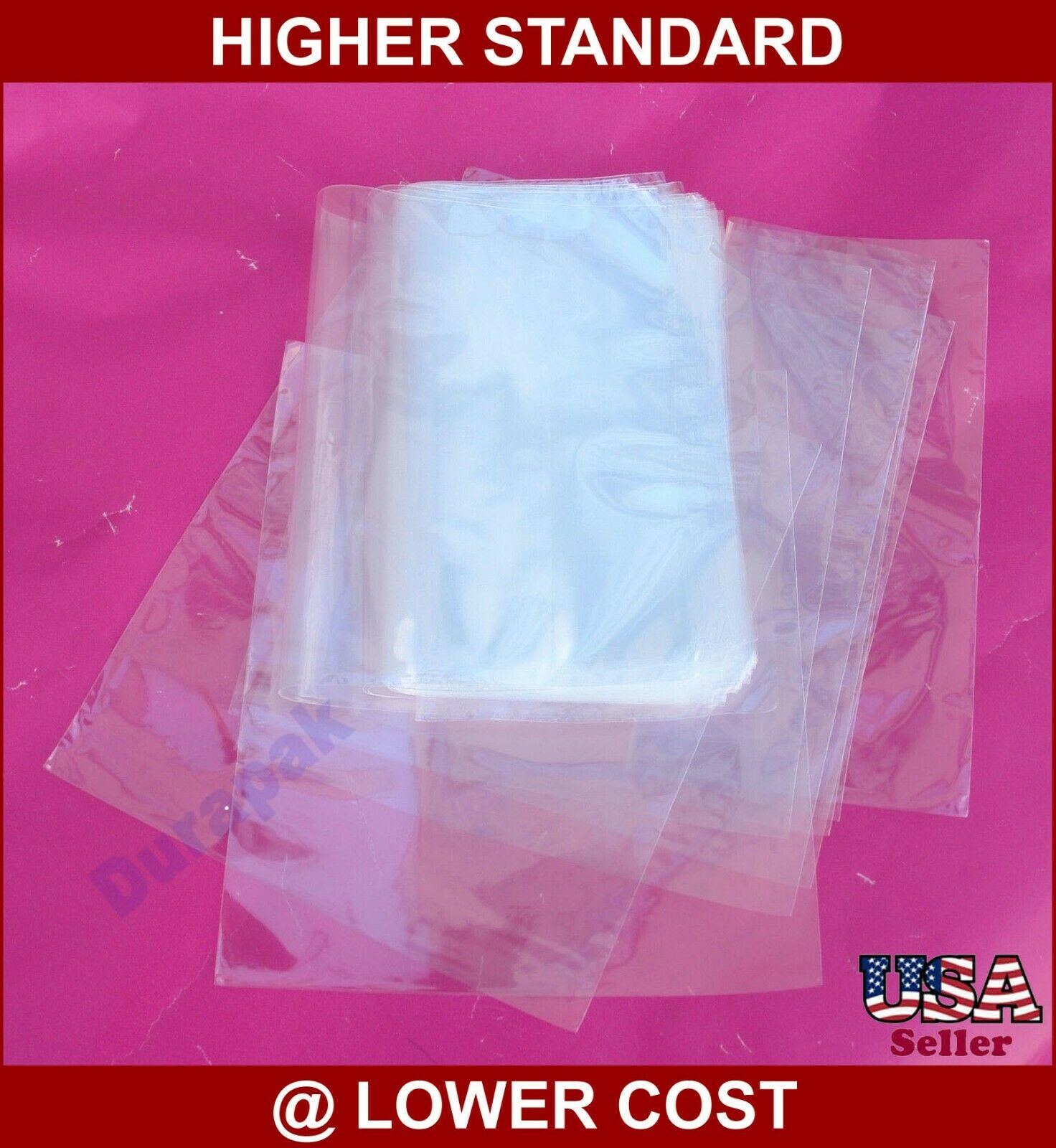250 To 9000 Pcs 4x6" To 12x16" Various Sizes Pof Heat Shrink Wrap Film Flat Bags