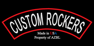 Custom Embroidered Top Rocker Patch Embroidery 11 Inch Made In Usa