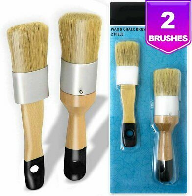 Chalk, Milk Paint And Wax Brush Set For Stencil Brushes, Home Furniture Paint...