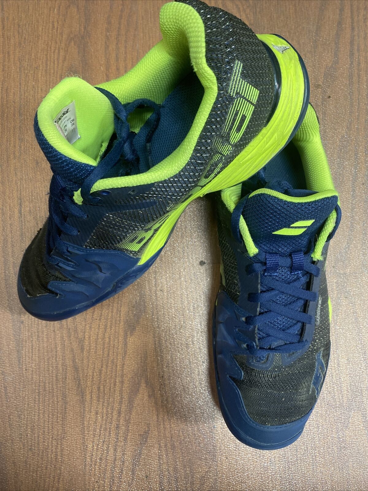 Babolat Jet Mach Ii Estate Blue Black Yellow Mens Tennis Shoes Size 8