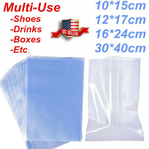 Heat Shrink Wrap Film Bag Sealing Flat Heat Pvc Packaging Shrinking Protector Us