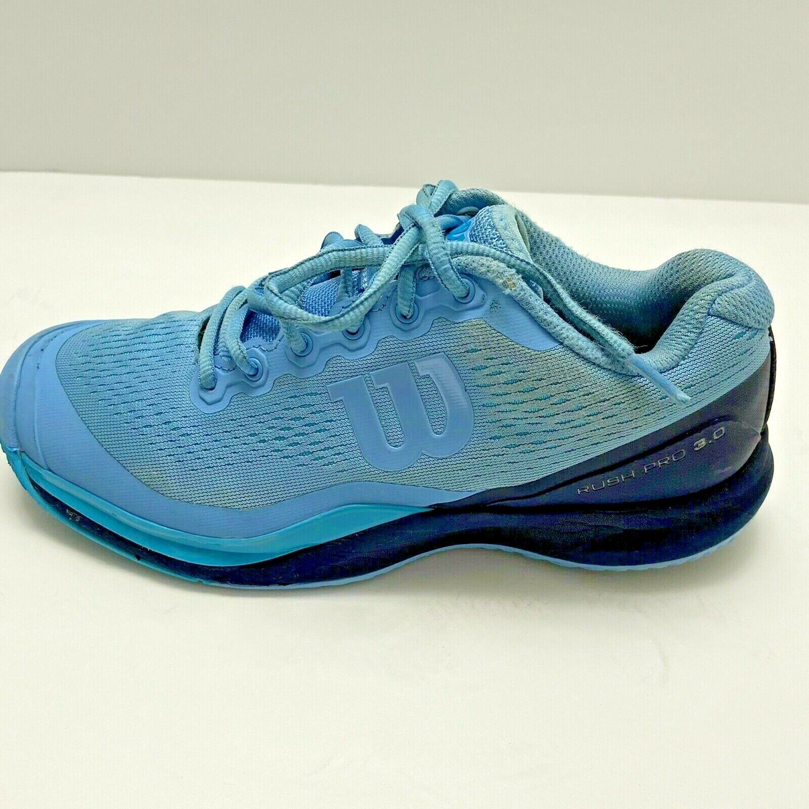 Women's Wilson Rush Pro 3.0 Tennis Shoes, Size 7.5 , Alaskan Blue, Free Ship!!!!